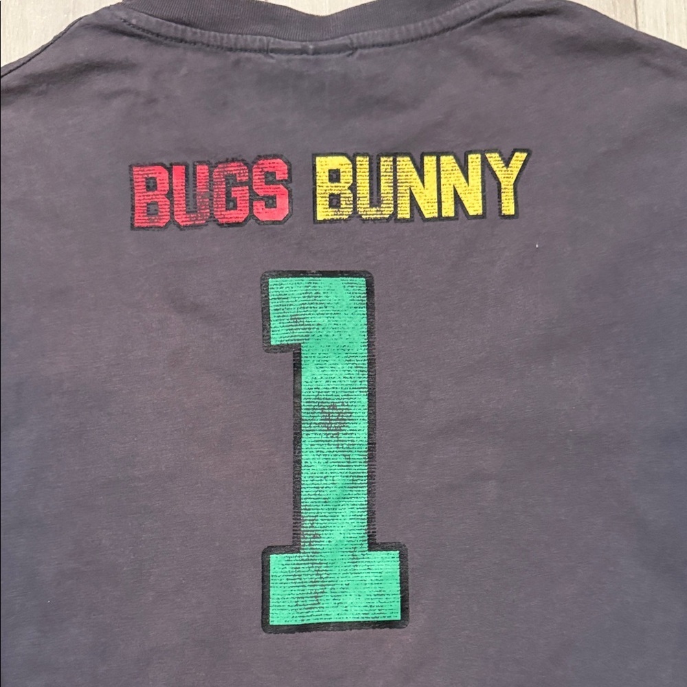 Kids Bugs Bunny Space Jam Graphic T-Shirt – Black size 9-10 - Picture 5 of 8